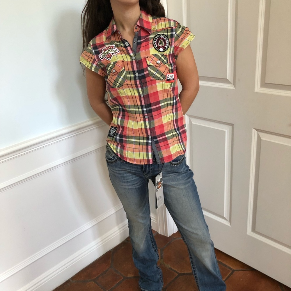 Harley Davidson Shirt Plaid